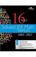 Wileys 16 Years Solved JEE Main Papers, 2002 - 2017