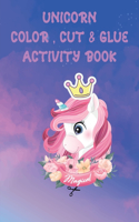 Unicorn Scissor Skills Book For Kids