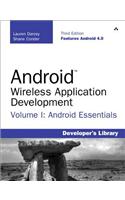 Android Wireless Application Development, Volume 1