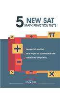 5 New SAT Math Practice Tests Book