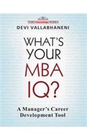 What's Your Mba Iq?: A Manager's Career Development Tool