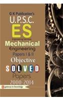 UPSC (ES) Objective Mechanical Engineering Solved Papers (Paper I & II) 2000-2014