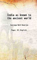 India as known to the Ancient World