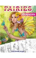 Fairies. GRAYSCALE Coloring Book