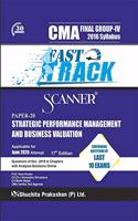 Scanner CMA Final Group - IV (2016 Syllabus) Paper- 20 Strategic Performance Management and Business Valuation (Fast Track Edition) (Applicable for June 2020 Attempt)