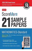 ScoreMore 21 Sample Papers CBSE Boards as per Revised Pattern for 2020 - Class 10 Mathematics Standard