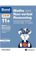 Bond 11+: Maths and Non-verbal Reasoning: Assessment Papers for the CEM 11+ tests