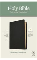 NLT Thinline Reference Bible, Filament Enabled Edition (Red Letter, Genuine Leather, Black)