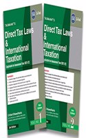 Taxmann's Direct Tax Laws & International Taxation (Set of 2 Vols.)  The Perfect Balance between 'Detailed Studies' and 'Summarised Approach' along with Judicial Descisions, Practical Questions, etc. [Paperback] CA Ravi Chhawchharia