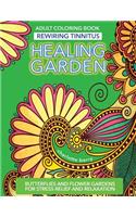 Tinnitus Art Therapy. Healing Garden Adult Coloring Book