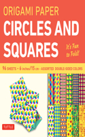 Origami Paper Circles and Squares 96 Sheets 6