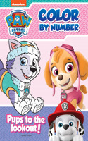 Pups to the Lookout: Paw Patrol, Color By Number Activity Book