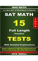 2018 New SAT Math 15 Tests