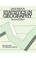 Statistics in Geography