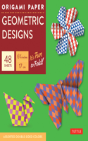 Origami Paper Geometric Designs 49 Sheets 6 3/4 (17 CM)