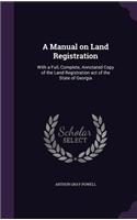 A Manual on Land Registration