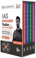 Combo (set of 4 Books) IAS Aniruddh Yadav Hand-written Notes with Toppers Shortcuts/ Tricks for UPSC & State PSC Civil Services Prelims & Mains General Studies Papers 1 - 4