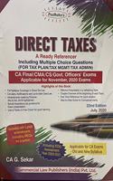 Padhuka's Direct Taxes A Ready Referencer Including MCQs for CA Final - 22/e, july 2020