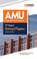 19 Years Solved Papers for AMU Engineering Entrance Exam 2024