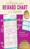 Family Reward Chart Organiser Planner Wall Calendar 2024