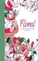 Floral: 20 detachable postcards to colour in