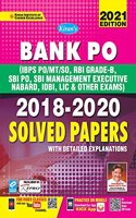 Bank PO MT-SO, RBI, SBI PO, SBI Mang Solved Paper-E-2021 New (26-Sets) Code-3068 (Repair)