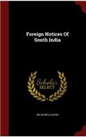 Foreign Notices Of South India