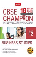 10 Years CBSE Champion Chapterwise-Topicwise Business Studies-Class- 12