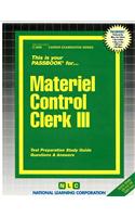 Materiel Control Clerk III