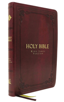 KJV Holy Bible: Large Print Thinline, Burgundy Leathersoft, Red Letter, Comfort Print: King James Version