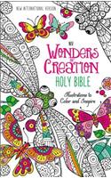 Wonders of Creation Bible-NIV: Illustrations to Color and Inspire