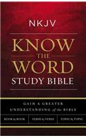 NKJV, Know the Word Study Bible, Hardcover, Red Letter Edition