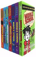 Middle School 7 Books Collection Set by James Patterson (Dogs Best Friend,Just My Rotten Luck,Save Rafe,How I survived Bullies Broccoli and Snake Hill,My Brother Is A Big Fat Liar,Get Me Out of ... [Paperback] James Patterson [Paperback] James Patt