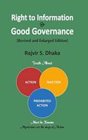 Right to Information and Good Governance (Revised and Enlarged Edition)