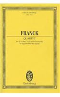 Franck: Quartet for 2 Violins, Viola and Violoncello, D Major/D-Dur/Re Majeur