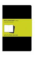 Moleskine Plain Cahier - Black Cover (3 Set)