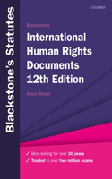 Blackstones International Human Rights Documents 12th Edition