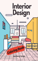 Interior Design Coloring Book For Adults