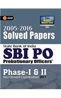 SBI PO 2017 Solved Papers (2005-2016)