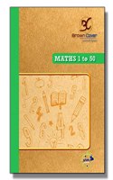 Brown Cover Math 1 to 50 Number Writing Practice Book for Kids