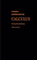 Combined Answer Book For Calculus Third and Fourth Editions