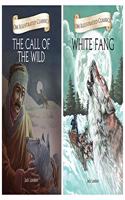 Om Illustrated Classics: Collection of Jack London (Set of 2) (The Call of the Wild, White Fang)