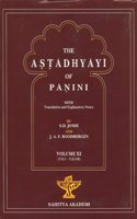 The Astadhyayi Of Panini: With Translation & Explanatory Notes (Vol: Eleven)