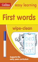 First Words Age 3-5 Wipe Clean Activity Book