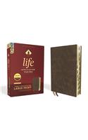 Niv, Life Application Study Bible, Third Edition, Large Print, Bonded Leather, Brown, Indexed, Red Letter Edition