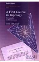 First Course In Topology, A