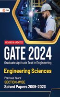 GATE 2024 : Engineering Sciences - Previous Years' Solved Papers 2009-2023 (Section-Wise) by GKP