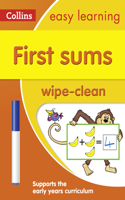 First Sums Age 3-5 Wipe Clean Activity Book