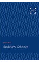 Subjective Criticism