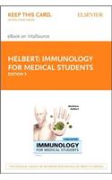 Immunology for Medical Students Elsevier eBook on Vitalsource (Retail Access Card)